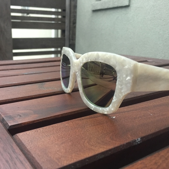 ROBERI AND FRAUD ACETATE MIRRORED SUNGLASSES - Picture 6 of 8